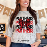 Panthers Tee with Couquette Bow