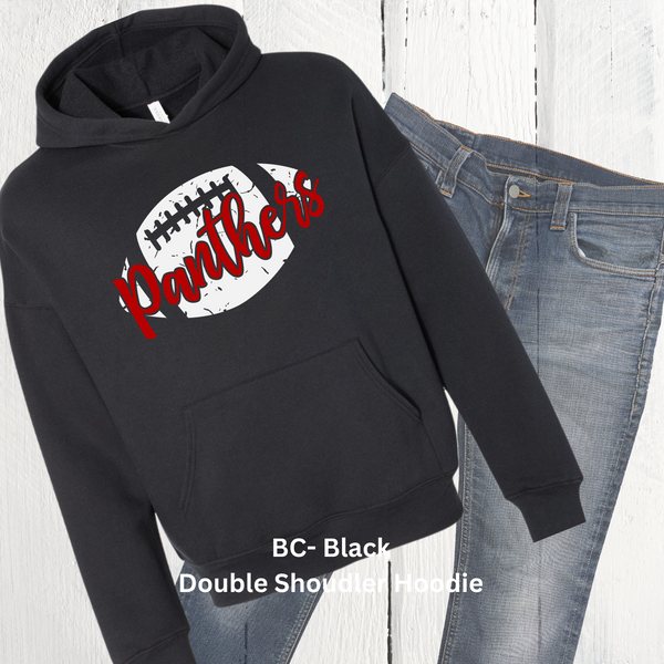 Panthers Grunge Football Hoodie