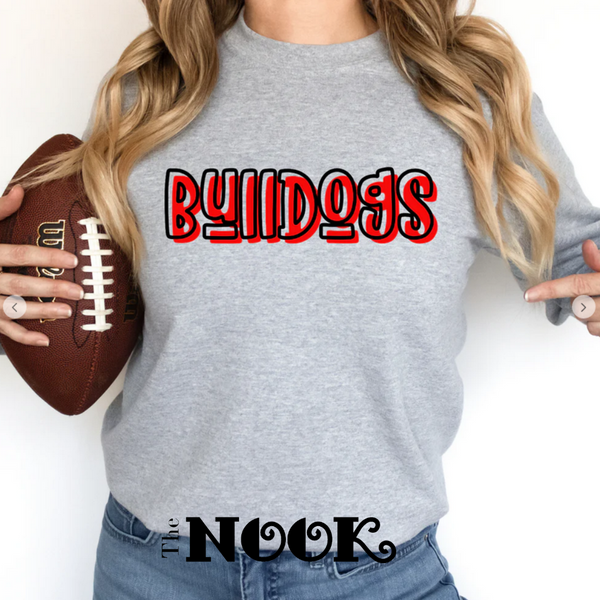 Bulldogs Red & Black Design