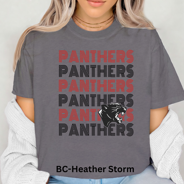 Panthers Red/Black Multi Line