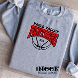 Panthers Arched Basketball Design